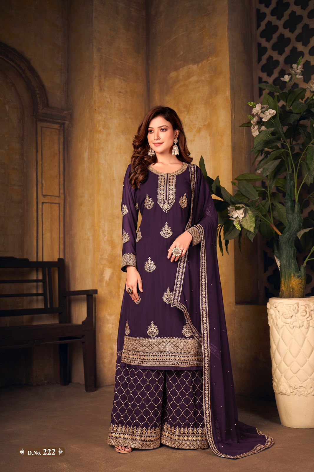 Vaani 22 Heavy Georgette Embroidery Designer Festive Wear Salwar Kameez Collection
